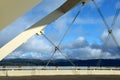 Alsea Bay Bridge And Mountains Royalty Free Stock Photo