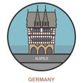 Alsfeld. Cities and towns in Germany Royalty Free Stock Photo