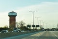 Alsip Water Tower with Traffic