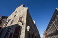 Typical stone housing building from the narrow streets of Old Montreal, Quebec, Canada.