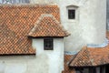 Details of the architecture of a castle in the village of Bran. Royalty Free Stock Photo