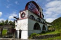 Isle of Man UK. The Laxey Wheel. Oldest working waterwheel in the world. Royalty Free Stock Photo