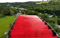 Isle of Man UK. The Laxey Wheel. Oldest working waterwheel in the world. Royalty Free Stock Photo