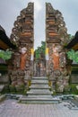Iconic Gate of The Source Temple of Lake Beratan, Bali, Indonesia