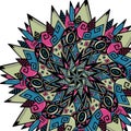 mandala multicolor for your designs. Harmonious mandala patterns