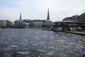 Alster Lake, Hamburg Royalty Free Stock Photo