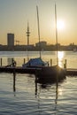 Alster Sailing Boat Hamburg Sunset