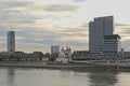 Alt Saint Heribert church and Cologne Triangle in Cologne