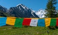 View of Belukha Mountain near Ak-kem Lake