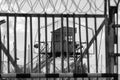 Prison gate in a Russian prison