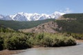 Altai mountain and river in forest Royalty Free Stock Photo