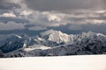 Altai mountain rocks glacier snow