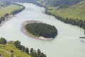 Altai mountains. Katun river. Royalty Free Stock Photo