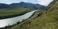 Altai mountains, Katun river Royalty Free Stock Photo