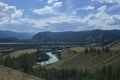 Altai mountains. River Argut. Beautiful highland landscape. Russ