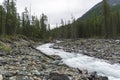 Altai Mountains. The Shawla River above the estuary of the Yeshtykol River.