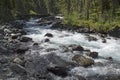 Altai Mountains. The Shawla River. Siberia, Russia.