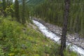 Altai Mountains. The Shawla River. Siberia, Russia.