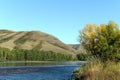 Mountain river Charysh in Western Siberia. Russia