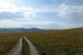 Western Siberia. Foothill landscape in the Charyshsky district of the Altai Territory Royalty Free Stock Photo