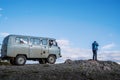 Travel photographer takes pictures of Kurai steppe