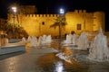 Altamira castle or altamira palace of Elche at night. Royalty Free Stock Photo