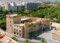 Altamira Castle and Palmeral de Elche, in Spain Royalty Free Stock Photo