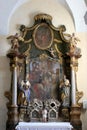 Altar Adoration of the Magi in the Church of Saint Mary Magdalene in Cazma, Croatia