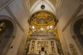 The altar with the apse inside the Shrine of the Holy House of Loreto, Italy Royalty Free Stock Photo