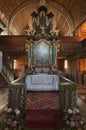 Altar in articular church in Hronsek Royalty Free Stock Photo