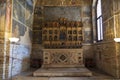 The altar in the Baptistery in Padua, and is adjacent to the Cathedral of Padua, dedicated to the Dormition of the virgin, Padua