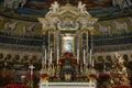 The altar of basilica of Cosmas and Damian (Santi Cosma e Damiano) in Rome Royalty Free Stock Photo