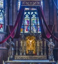 Altar Basilica Old Wooden Saint Catherine Church Honfluer France