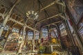 Altar Basilica Old Wooden Saint Catherine Church Honfluer France