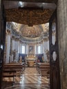 The Altar of Basillica St. Rufino Assisi Royalty Free Stock Photo