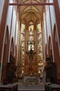 Altar of the Catholic Cathedral. Poland. Wroclaw