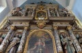 Altar in the church of Saint Catherine of Alexandria in Krapina, Croatia Royalty Free Stock Photo