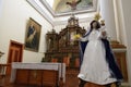 Altar of the church of San Francisco, in the city of Copiapo. Chile Royalty Free Stock Photo