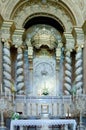 Altar in cloister church Santuari de Sant Salvador, Arta, Mallorca, Majorca, Spain Royalty Free Stock Photo