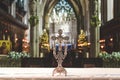 Altar Cross in Bristol Cathedral Royalty Free Stock Photo