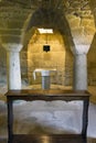 Altar in the crypt of a church Royalty Free Stock Photo