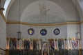 Altar and dome of the church.