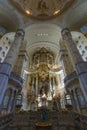 Altar of the Dresden Frauenkirche (Church of Our Lady). Royalty Free Stock Photo