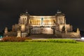 Altar of the Fatherland,The National Monument to Vittorio Emanuele II at night Royalty Free Stock Photo