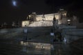 Altar of the fatherland temple (Piazza Venezia - Roma) Night Royalty Free Stock Photo