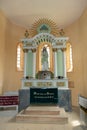 Altar of Alma Vii fortified church, Transylvania, Romania Royalty Free Stock Photo