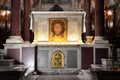 Altar of an historic church in Rome Royalty Free Stock Photo