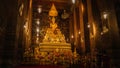 Altar inside temple, Bangkok, Thailand