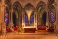 Altar Interior Stained Glass Saint Severin Church Paris France Royalty Free Stock Photo