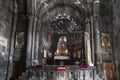 The altar in the main Church of Katoghike monastery of Geghard, Kotayk region, Armenia.